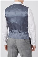  Grey Prince of Wales Check Slim Waistcoat