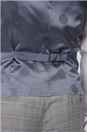  Grey Prince of Wales Check Slim Waistcoat