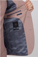 Dusty Pink Sharkskin Slim Fit Jacket