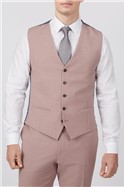  Dusty Pink Sharkskin Slim Fit Jacket