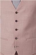  Dusty Pink Sharkskin Slim Fit Jacket