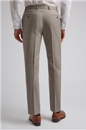 Oatmeal Sharkskin Slim Fit Waistcoat