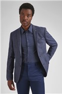  Tian Blue Textured Slim Jacket