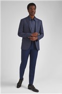  Tian Blue Textured Slim Jacket