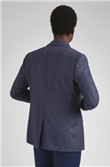  Tian Blue Textured Slim Jacket