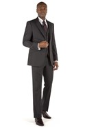  Tailored Fit Charcoal Pick & Pick Suit Jacket