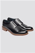  Black Archie Leather Brogues