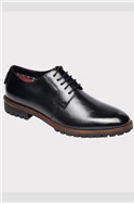  Fleet High Shine Black Leather Brogues