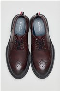  Monday Burgundy Brogue Shoes