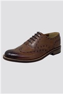  Shelby Chocolate Brown Leather Brogues