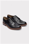  Mansell Black Leather Brogues