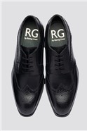  Black Derby Brogue Style Shoes