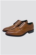  Stewart Tan Leather Brogues