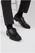 Prost Black Leather Loafers