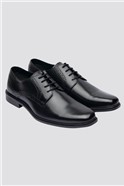  Black Derby Style Formal Leather Shoes