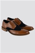  Tan Brogues