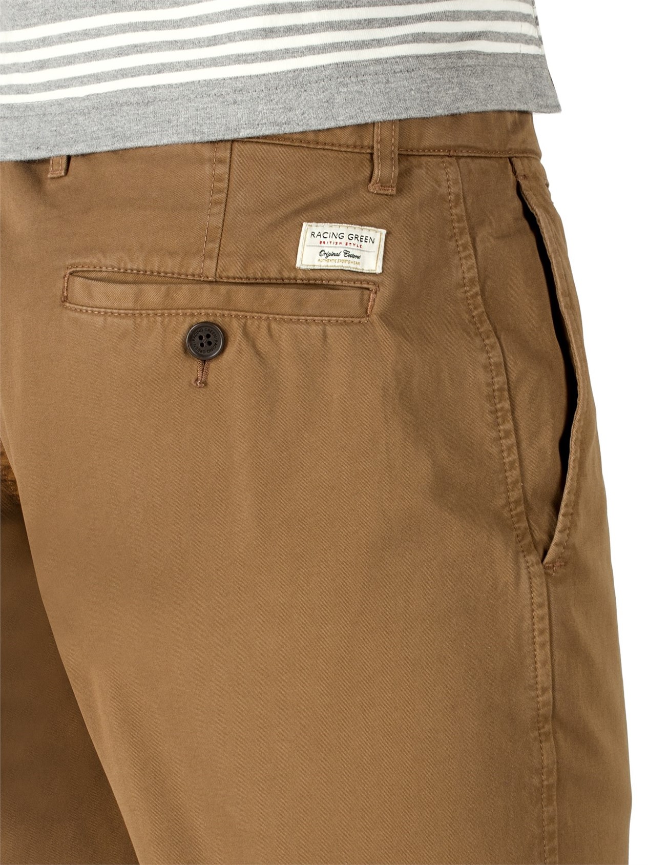 Racing Green Ashdown Regular Fit Camel Chino
