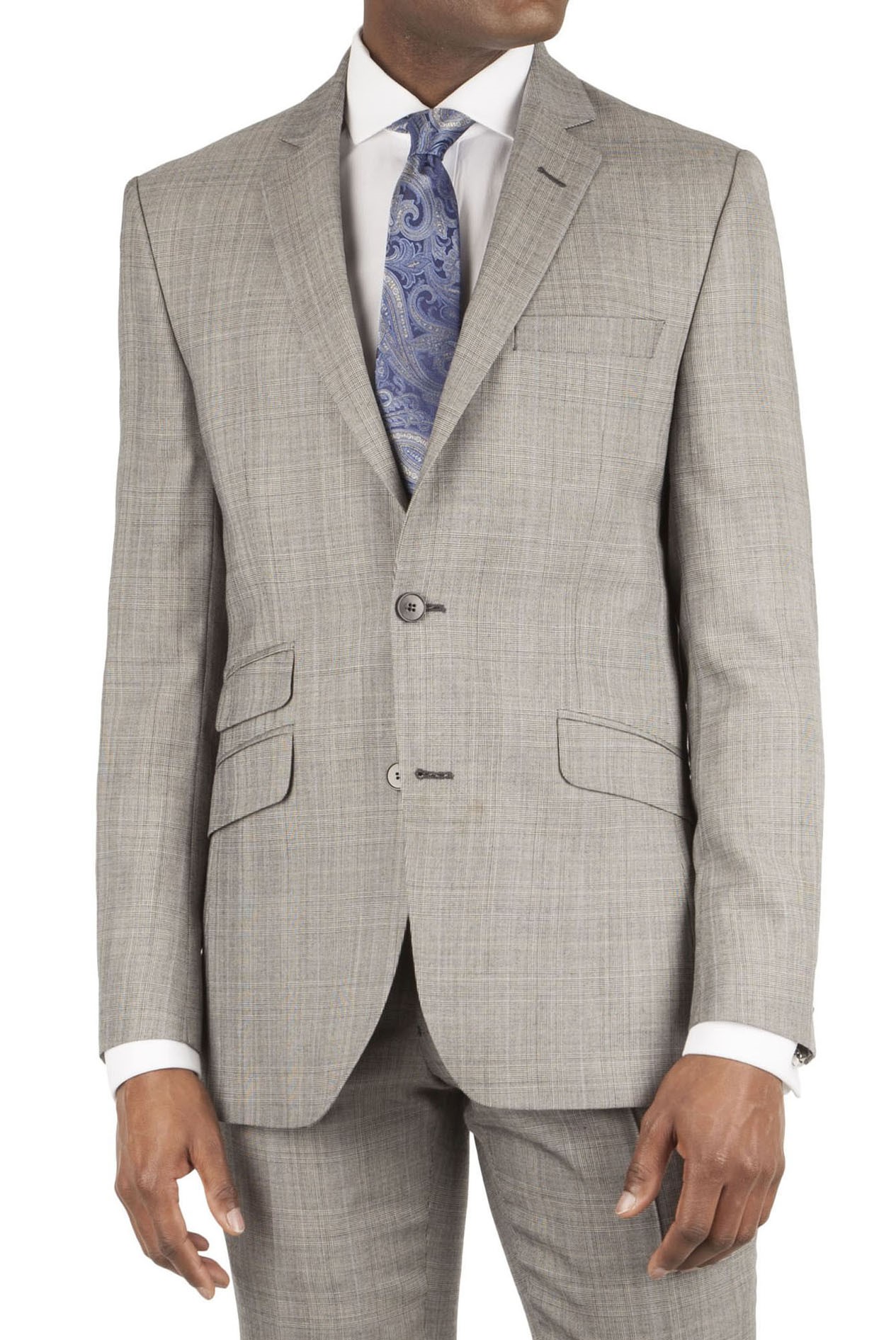 Alexandre of england oatmeal check jacket