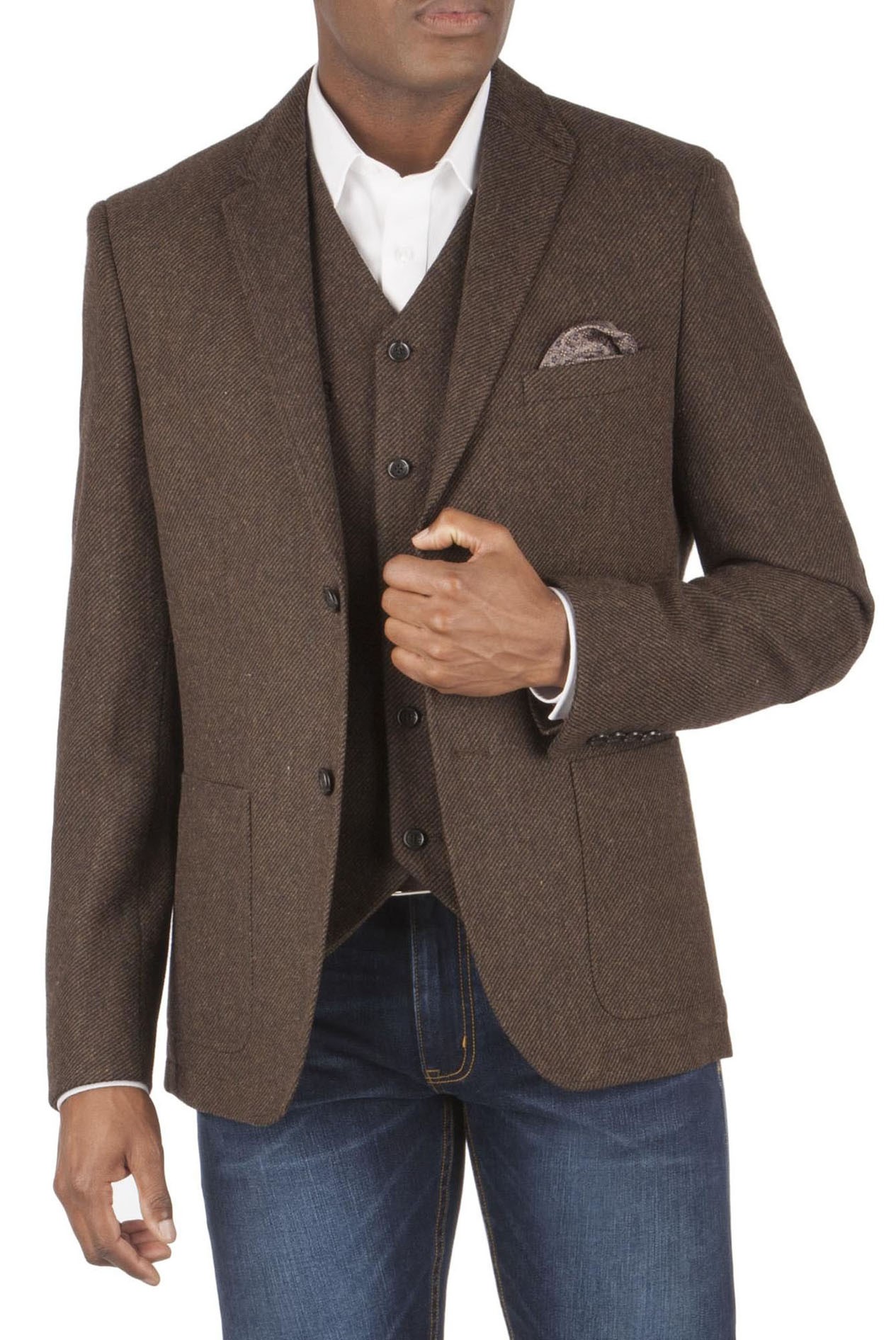 Racing green boyce heavy twill blazer