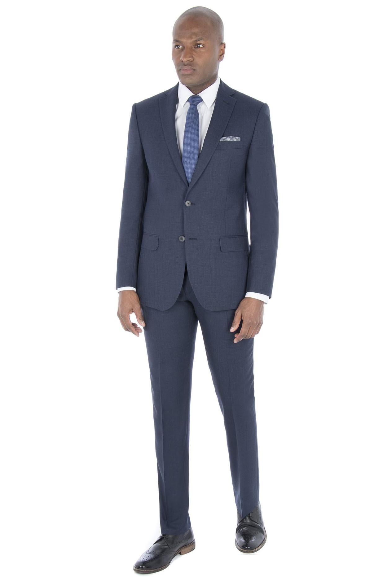 Racing Green | Navy Broken Check Tailor Suit | Suit Direct