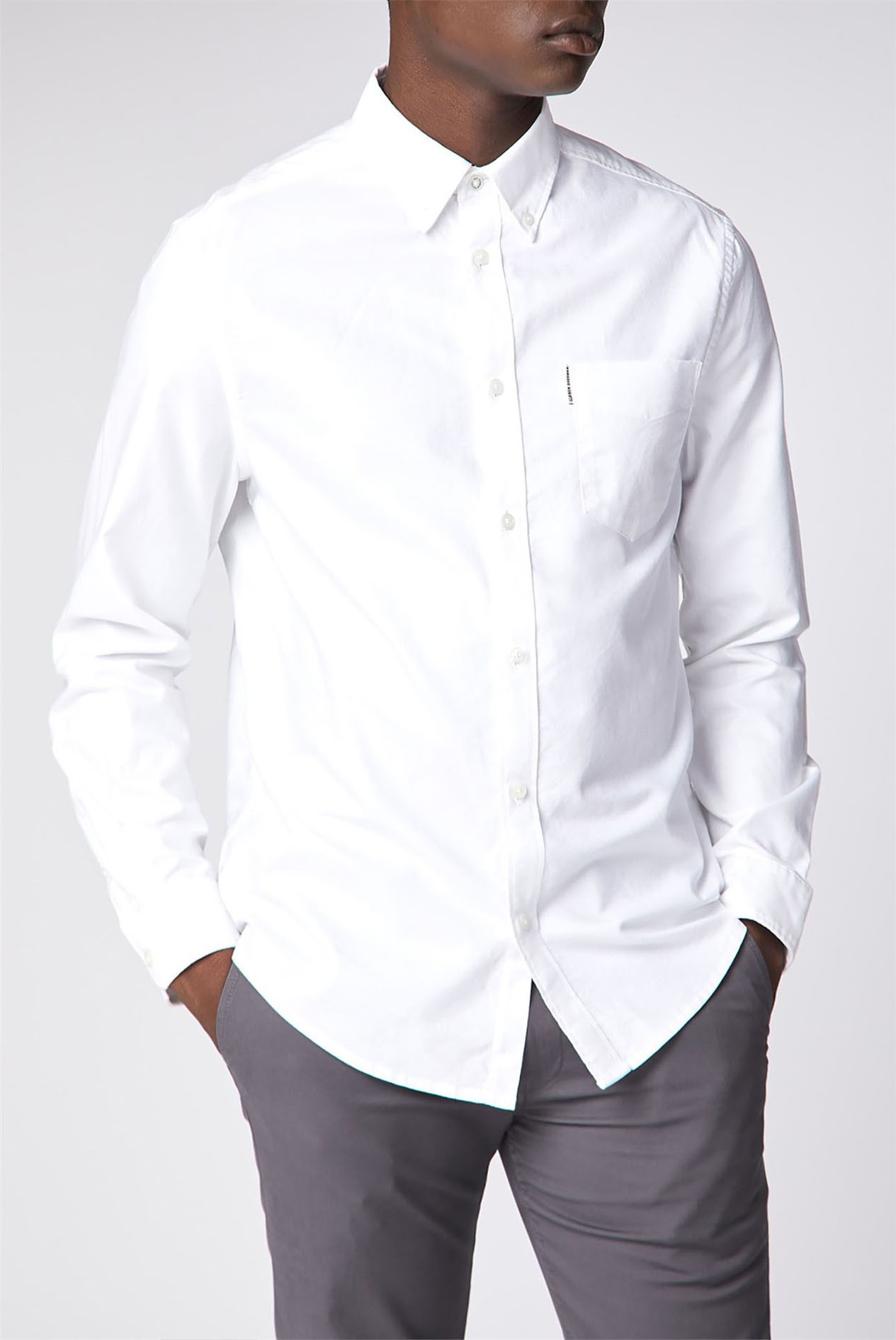 mens white oxford shirts