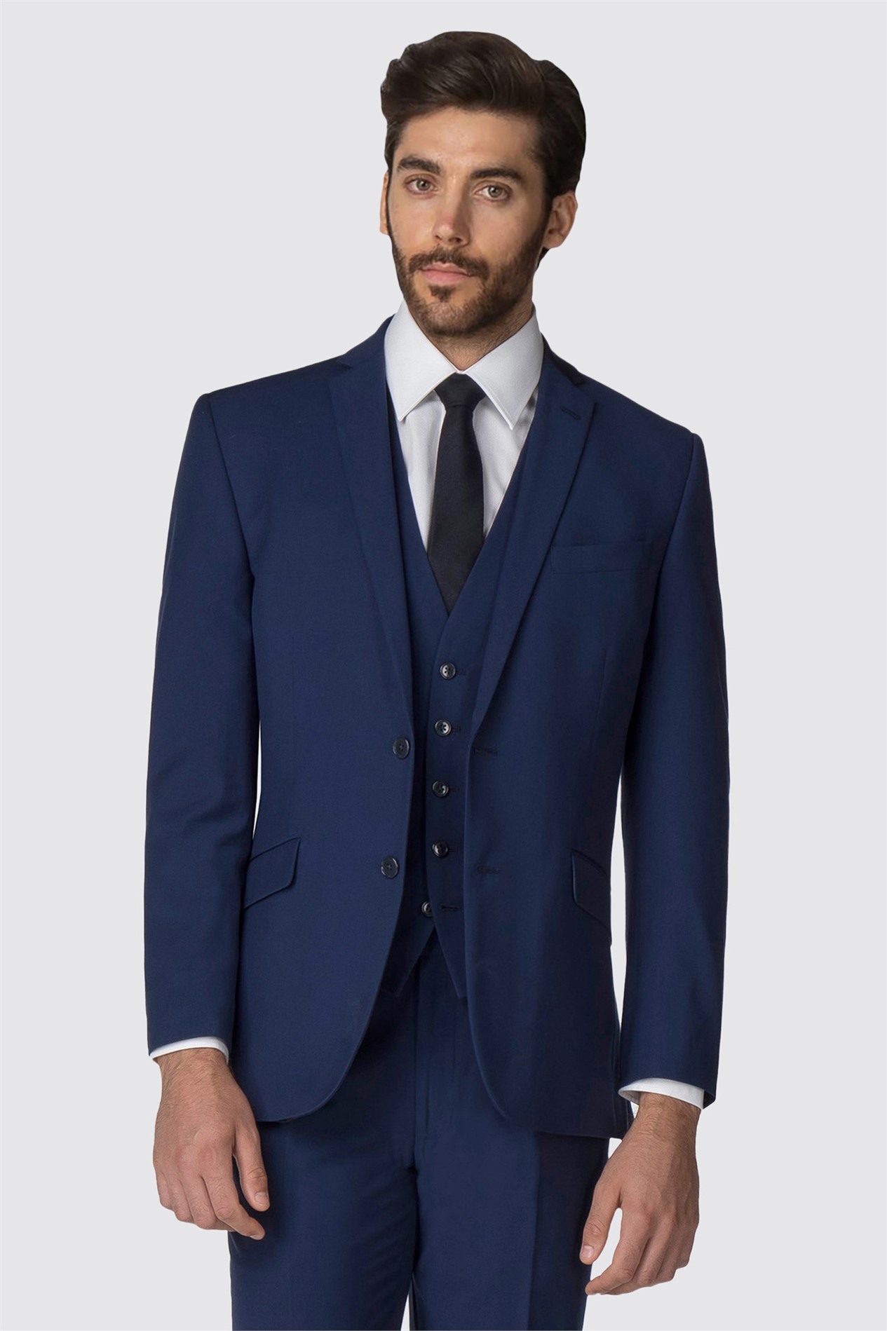 Occasions | Deep Blue Tailored Fit Suit | SuitDirect.co.uk