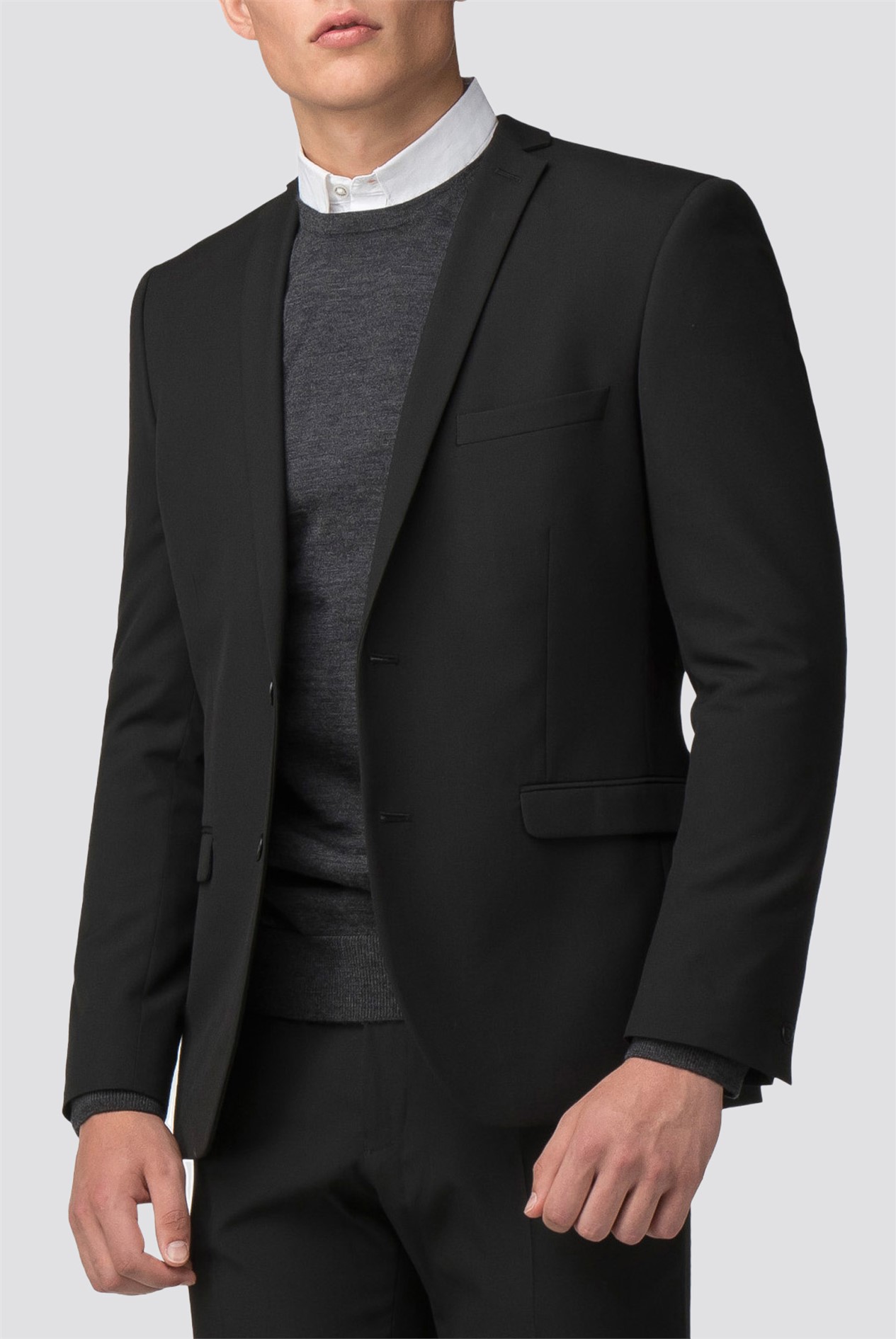 Red Herring Black Skinny Suit Jacket