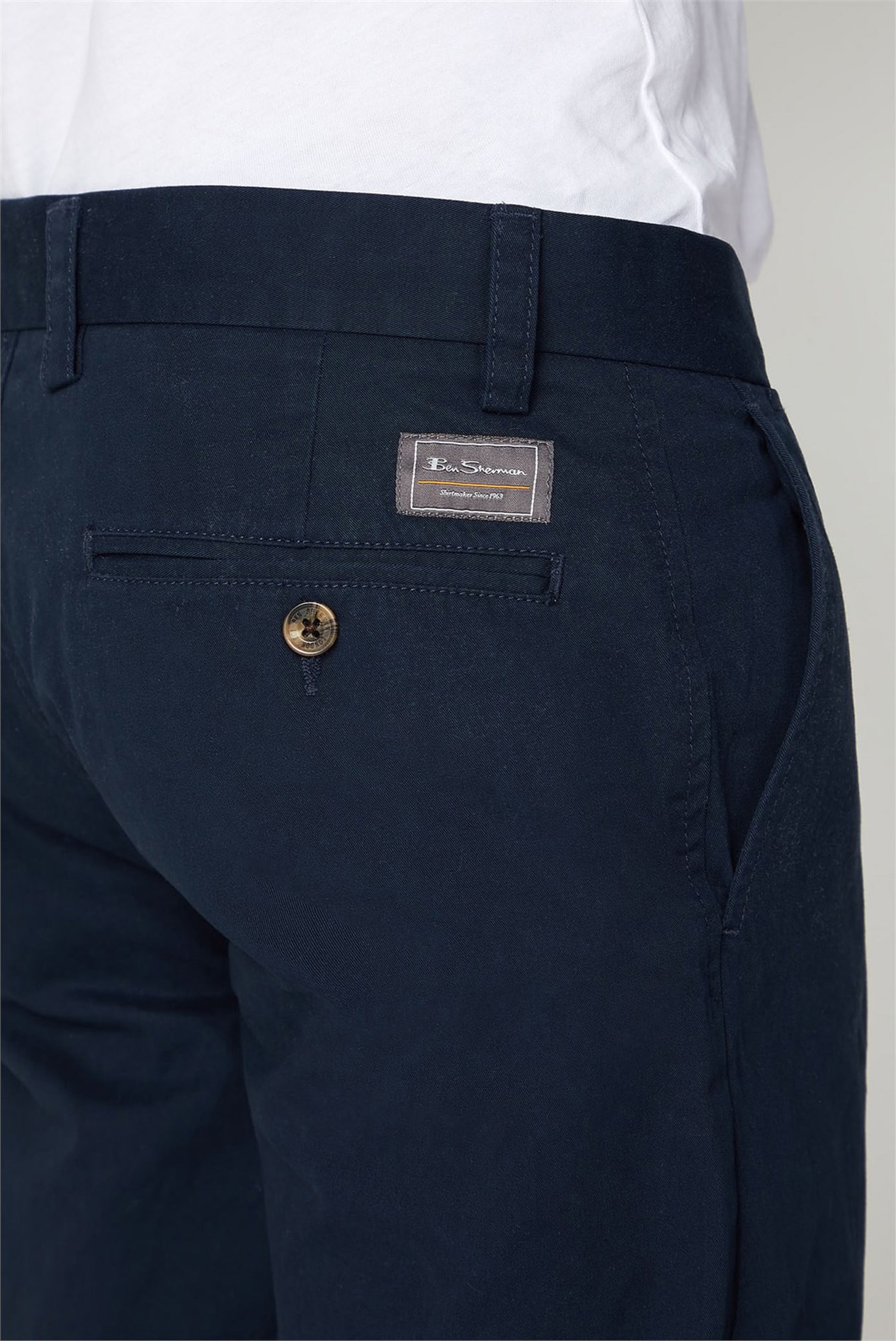  Men's Navy Blue Chino Shorts