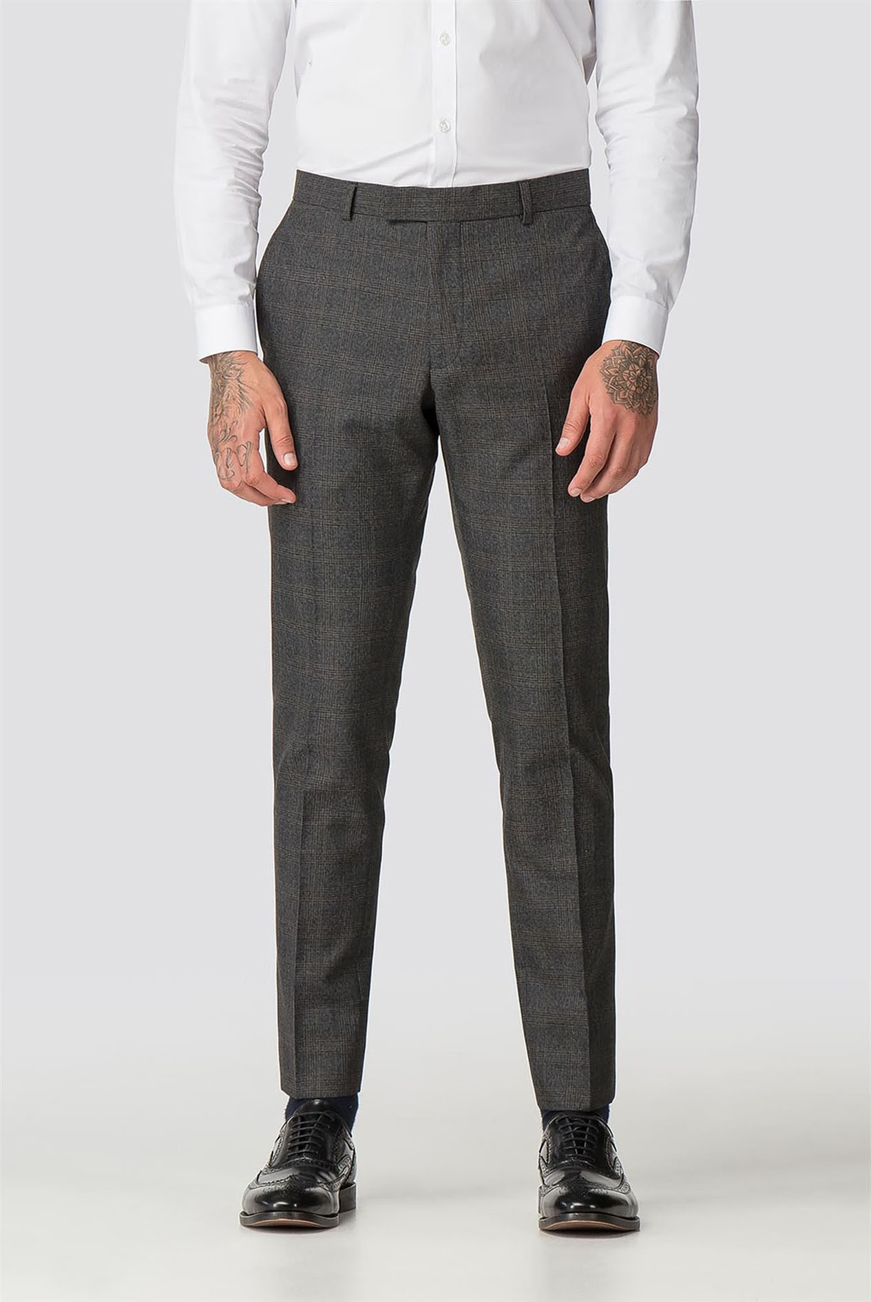 charcoal skinny trousers