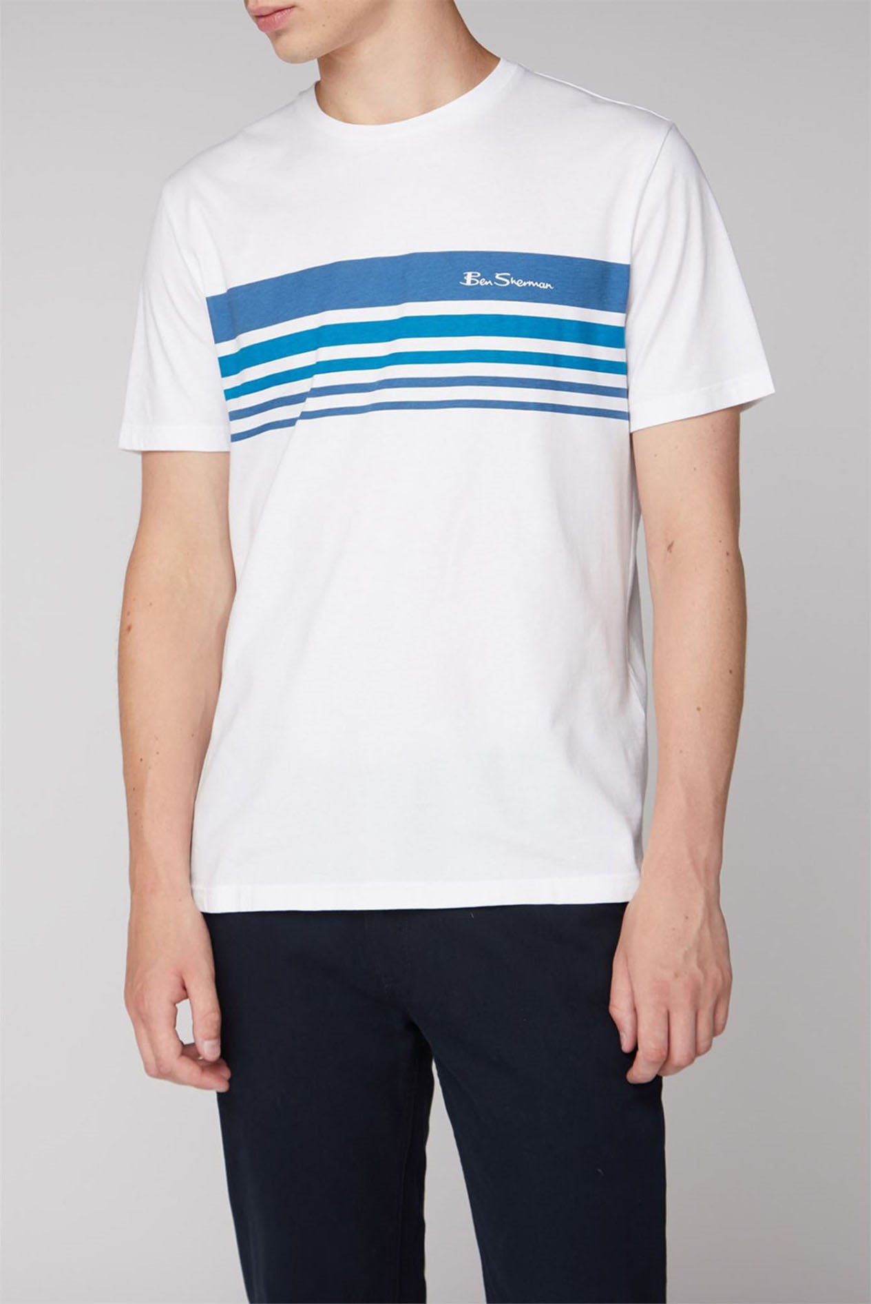 Ben sherman script sports influenced jersey tee