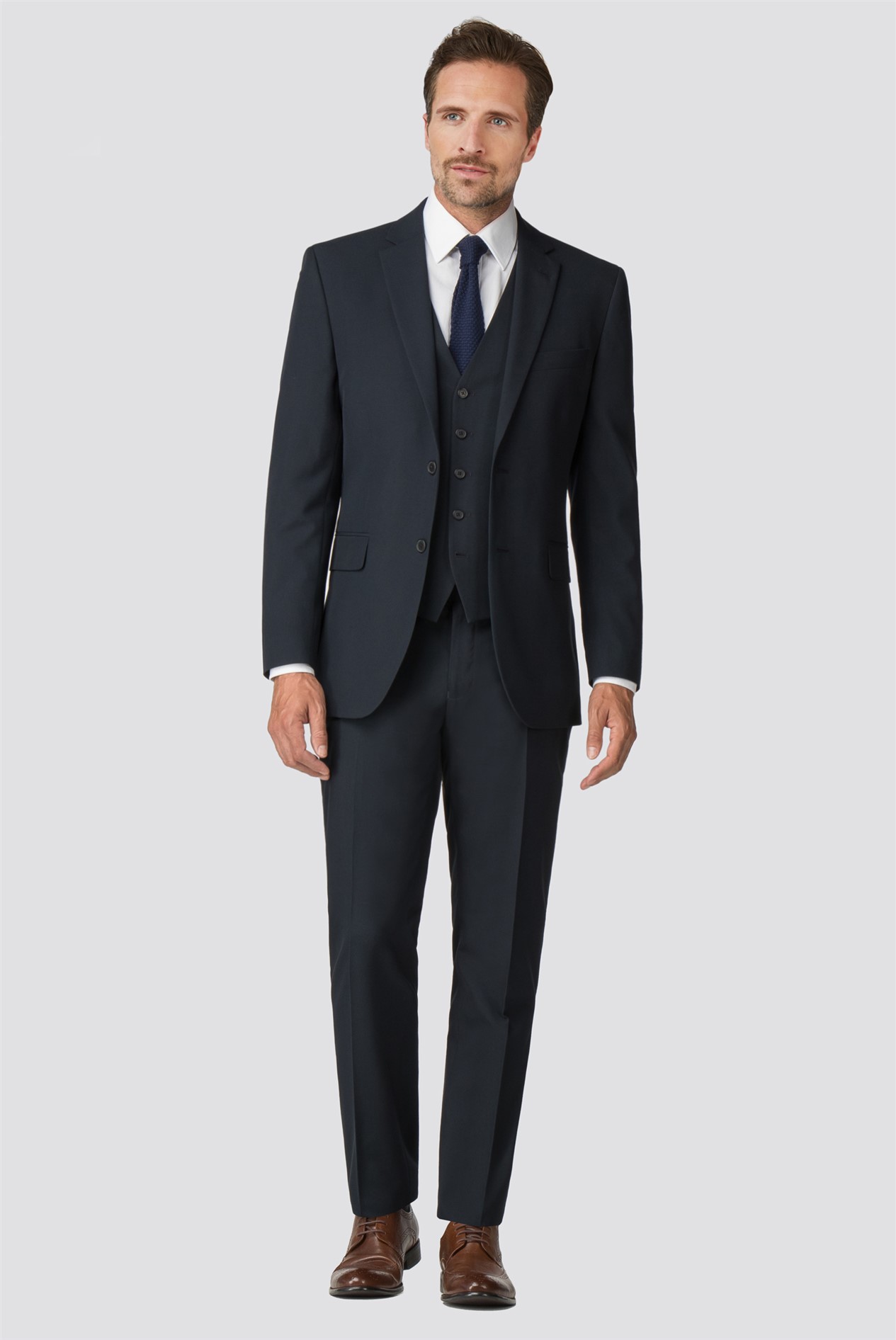 Racing Green Navy Tailored Fit Suit Jacket SuitDirect.co.uk