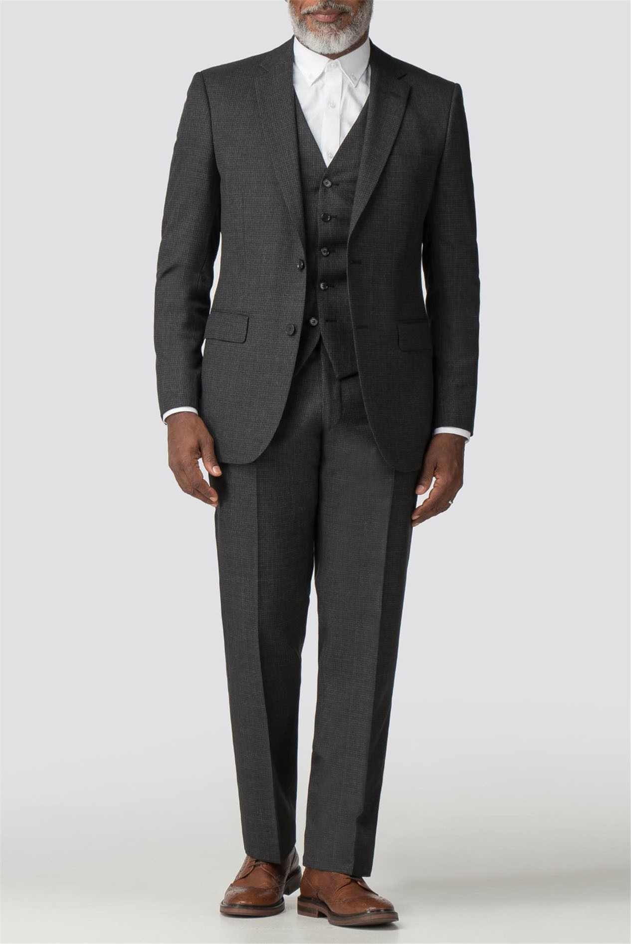 Scott & Taylor | Charcoal Check Regular Fit Suit | Suit Direct