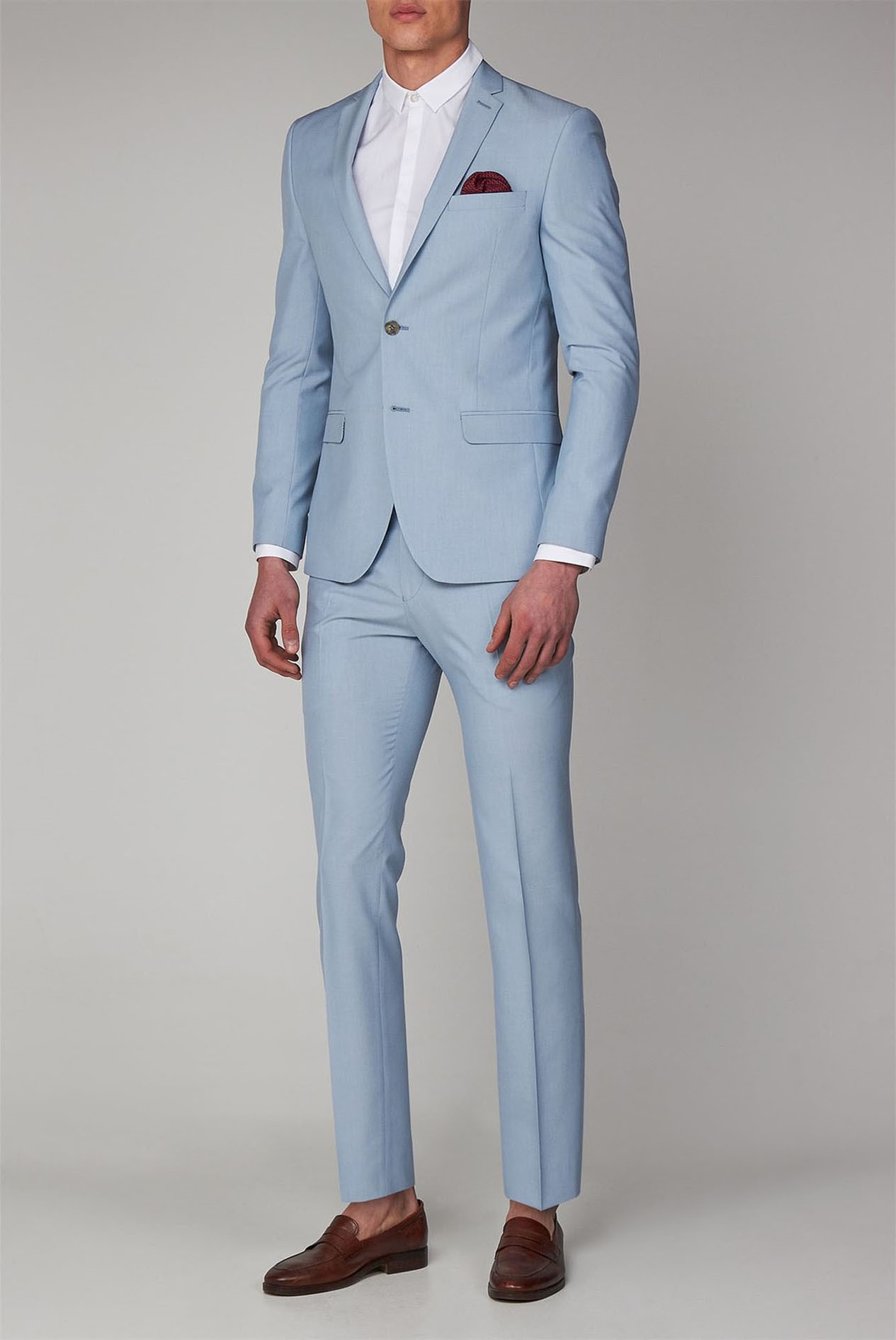 Limehaus | Men's Pale Blue Slim Fit Suit | Suit Direct