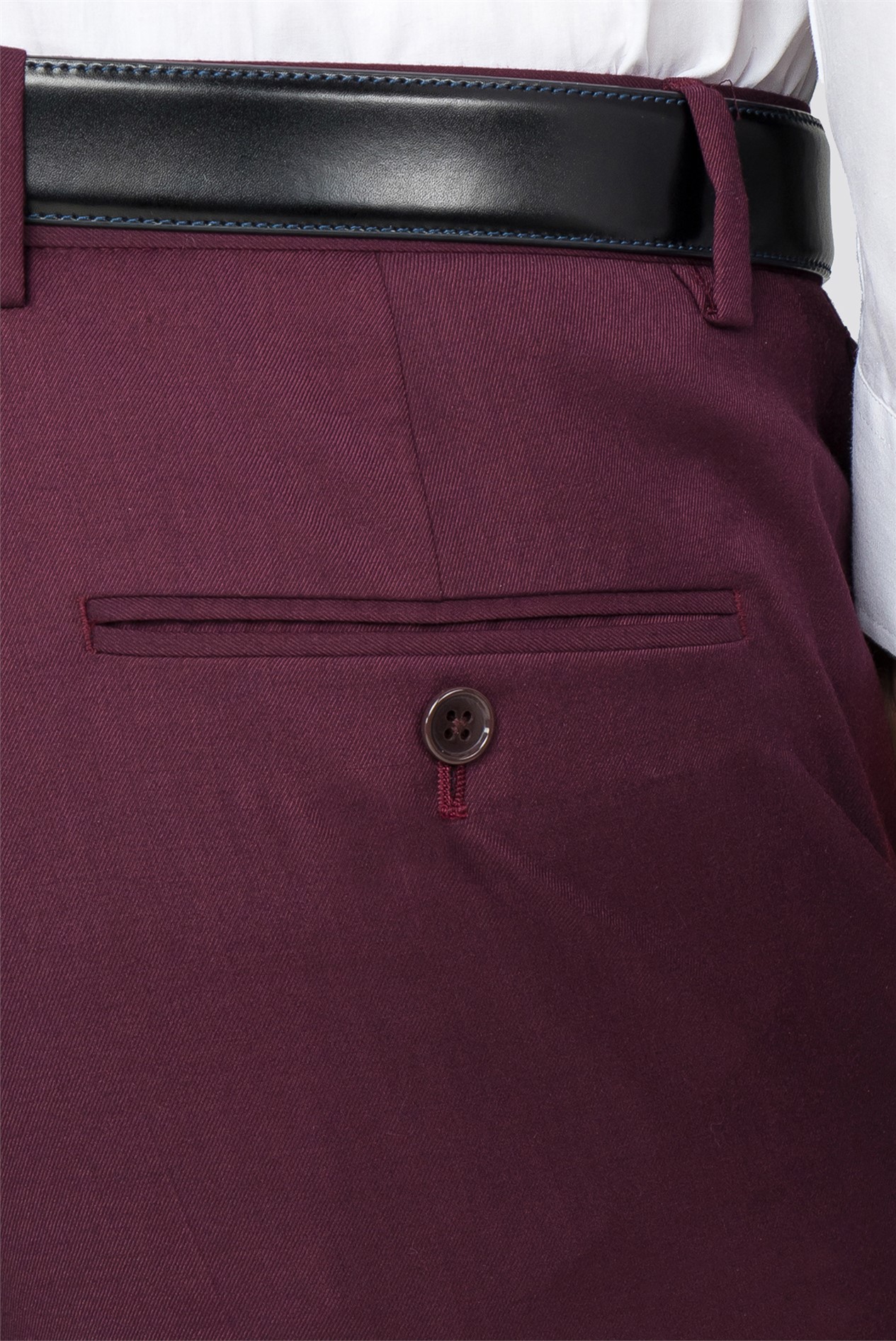 Burgundy Slim Suit Trousers