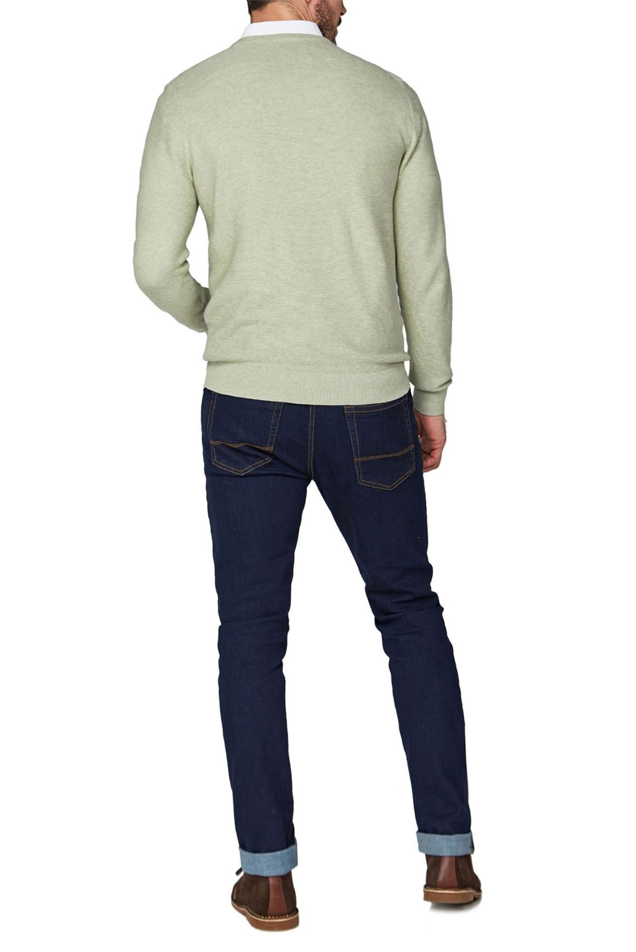 Jeff Banks Mint Green Men's V Neck Jumper Suit Direct