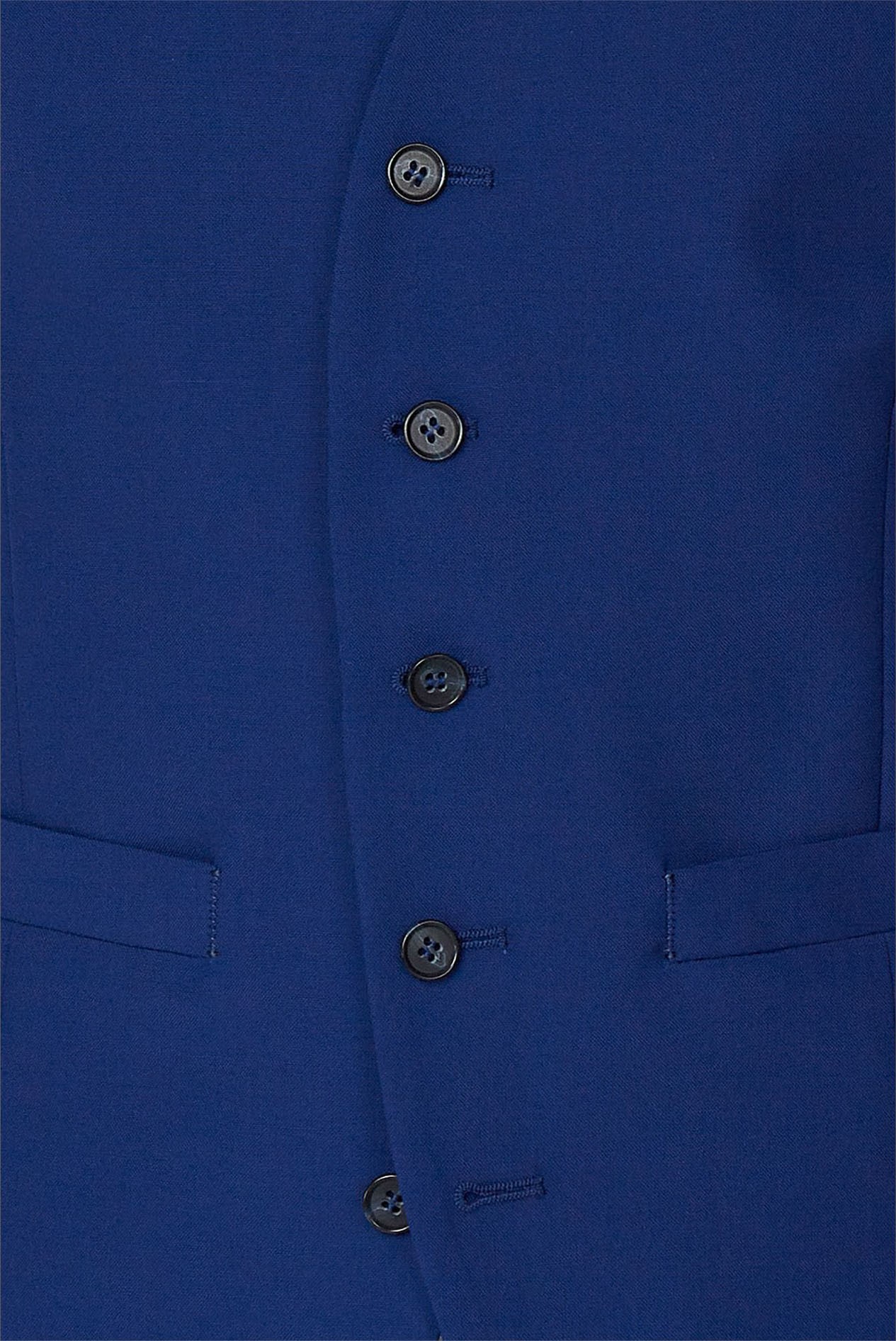  Cobalt Blue Regular Fit Waistcoat