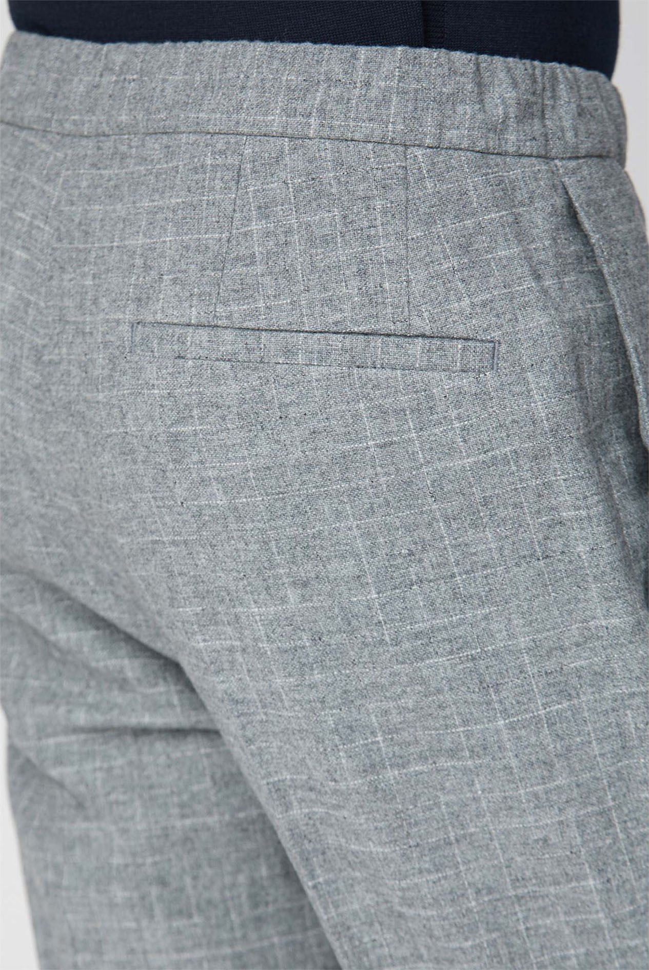  Light Grey Broken Check Trousers