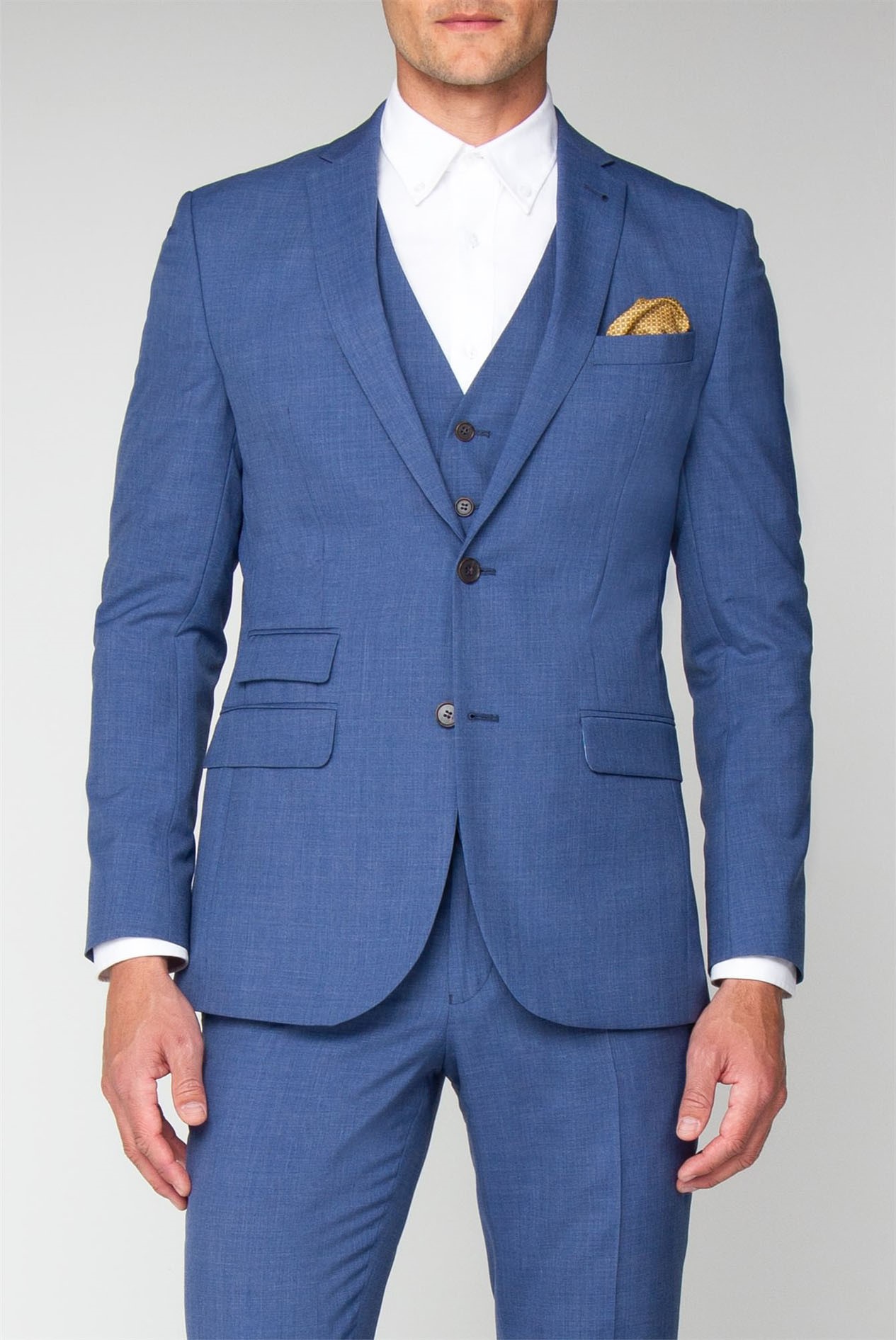 Racing Green | Dusky Blue Tailor Fit 2 Piece Suit | Suit Direct