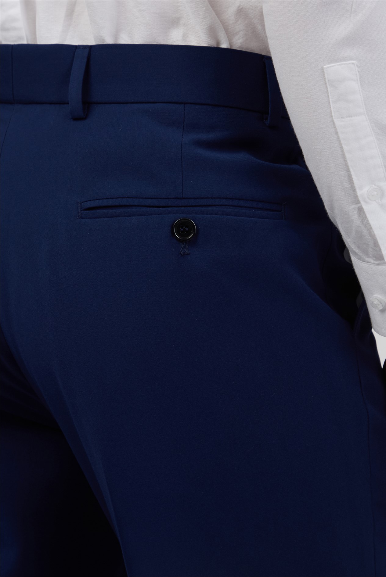  Tailored Fit Blue Suit Trousers