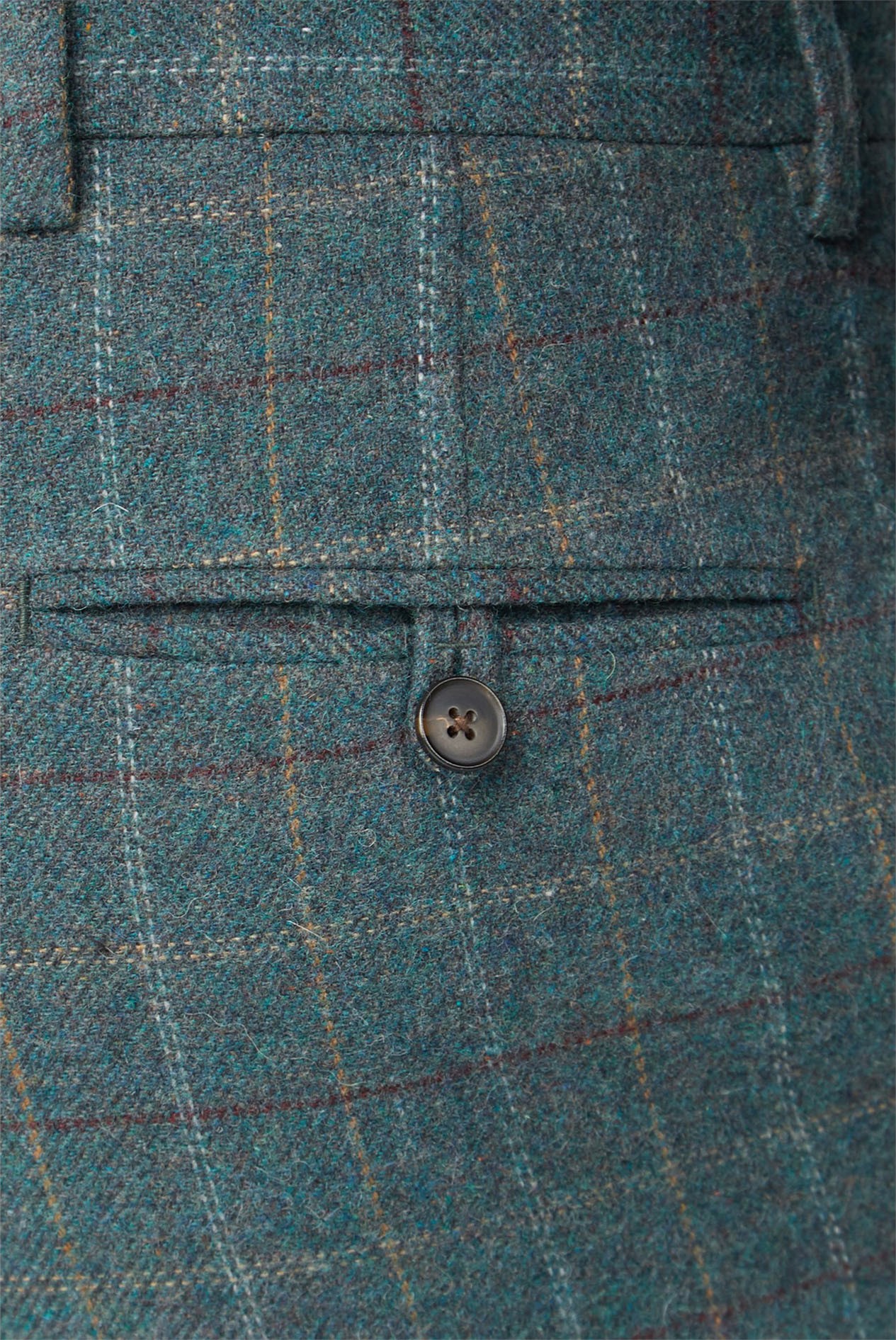  Green Heritage Check Tweed Trousers