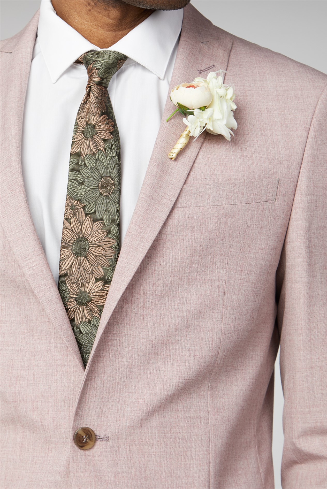 Limehaus Light Pink Slim Fit Suit SuitDirect.co.uk