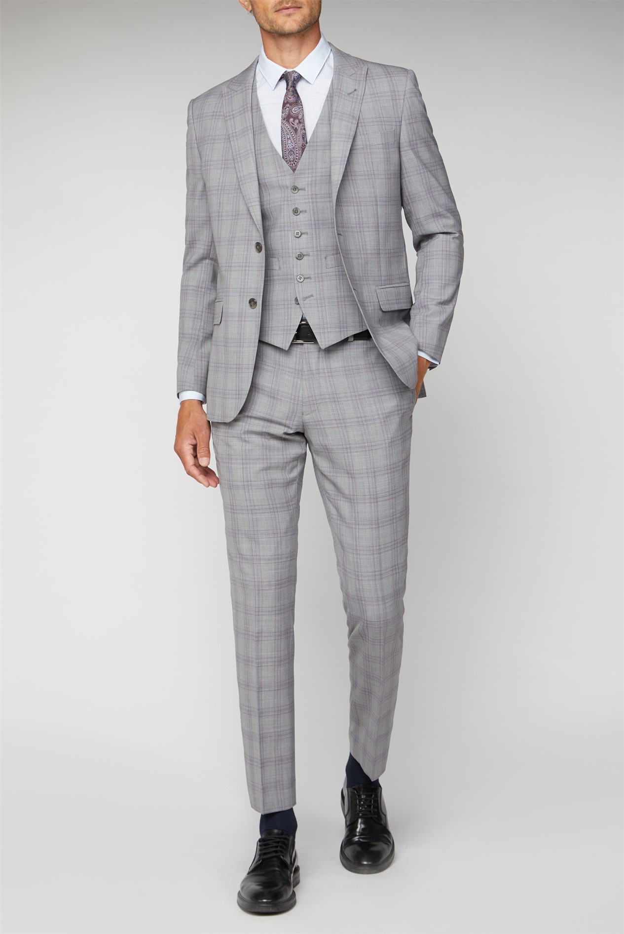 mens grey suit