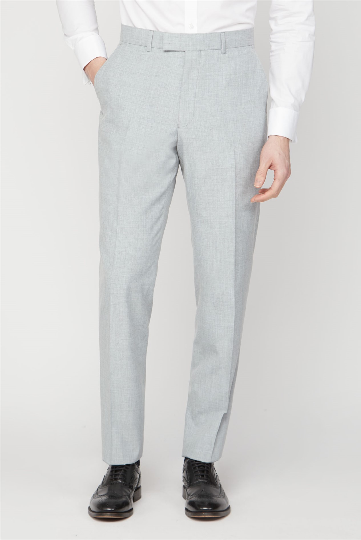 Occasions | Light Grey Textured Regular Fit Suit | Suit Direct