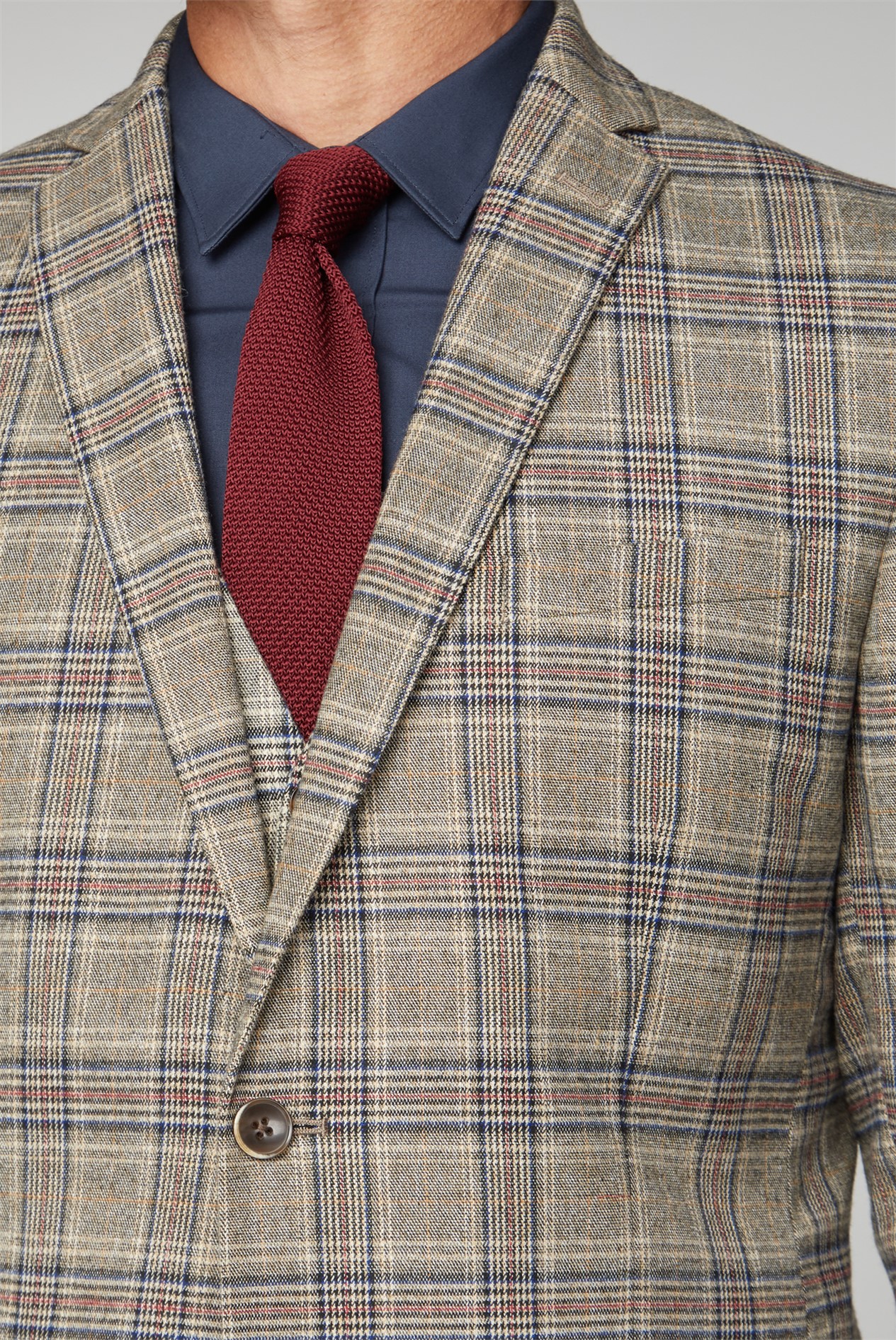Racing Green Oatmeal Heritage Checked Suit Suit Direct