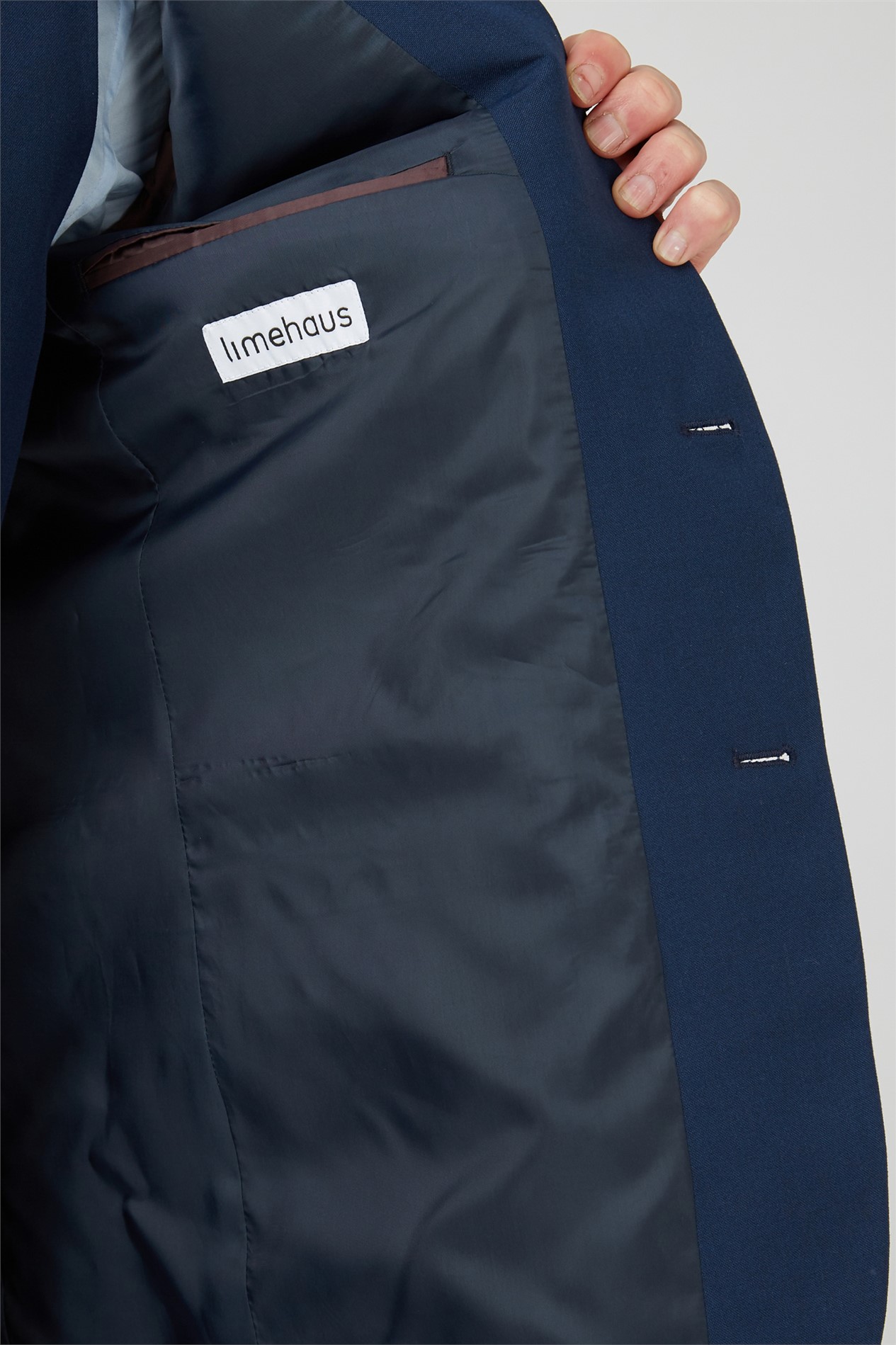 Limehaus Slim Fit Bright Blue Suit Jacket