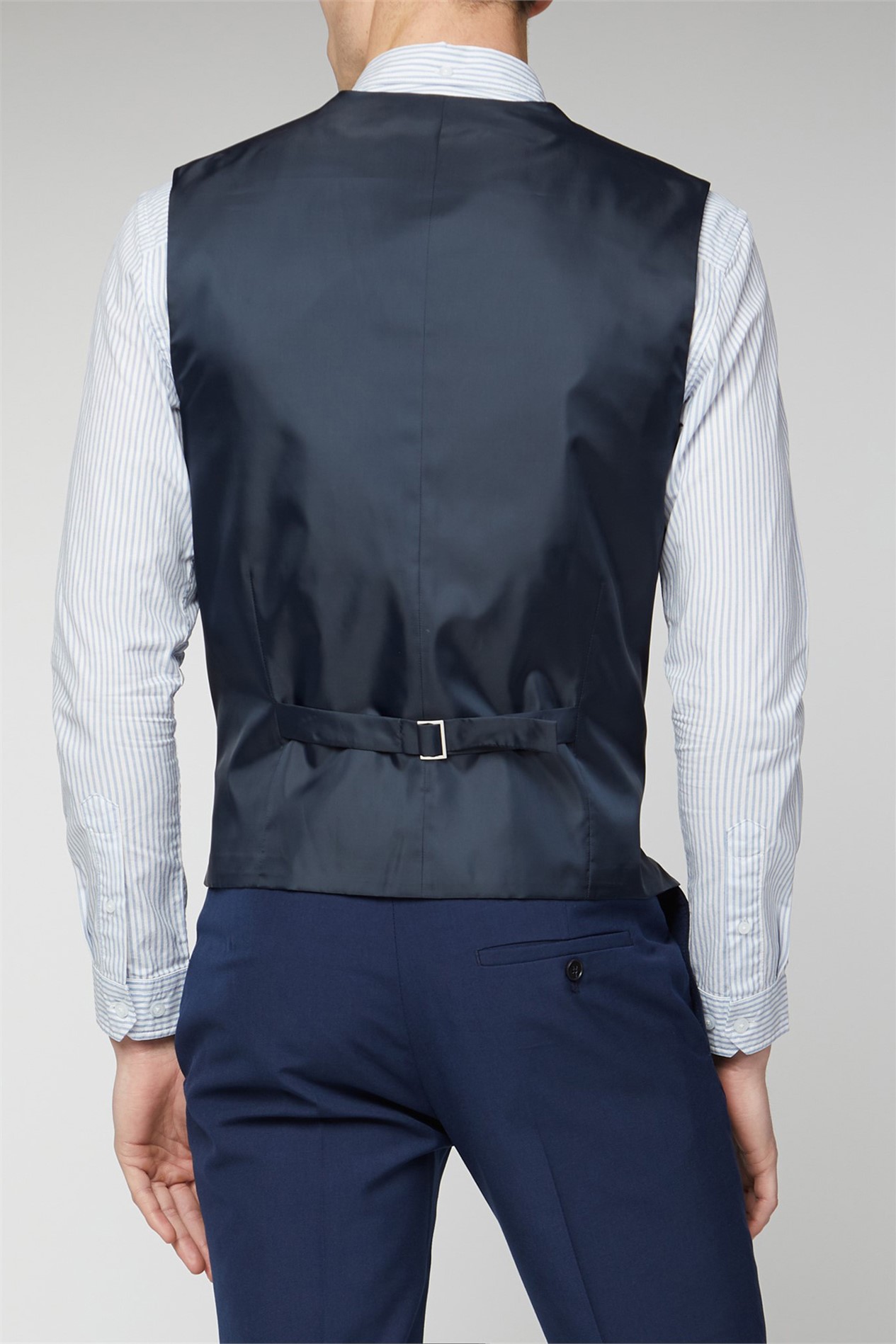 Limehaus Slim Fit Bright Blue Waistcoat