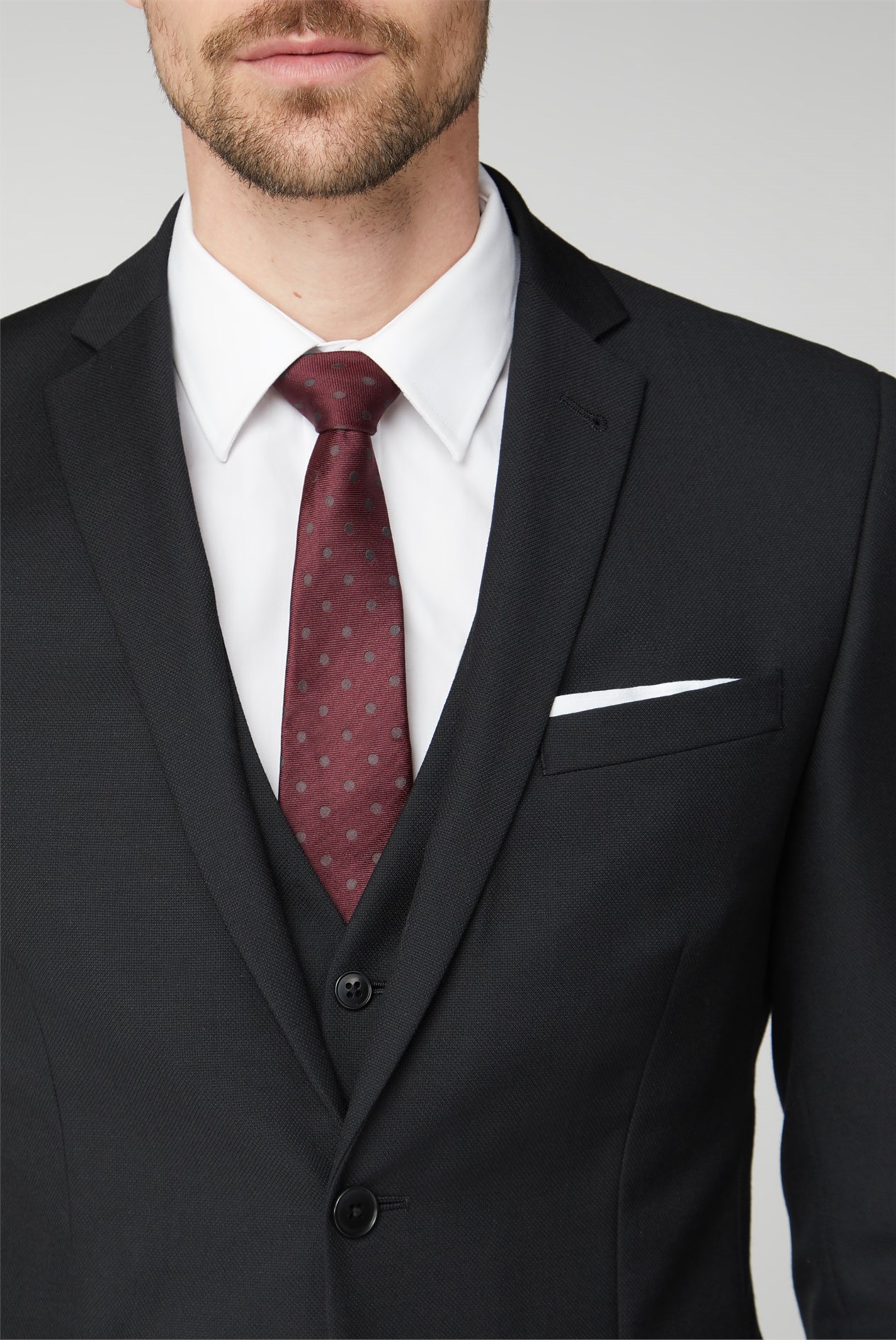 Racing Green Black Texture Regular Fit Suit SuitDirect.co.uk