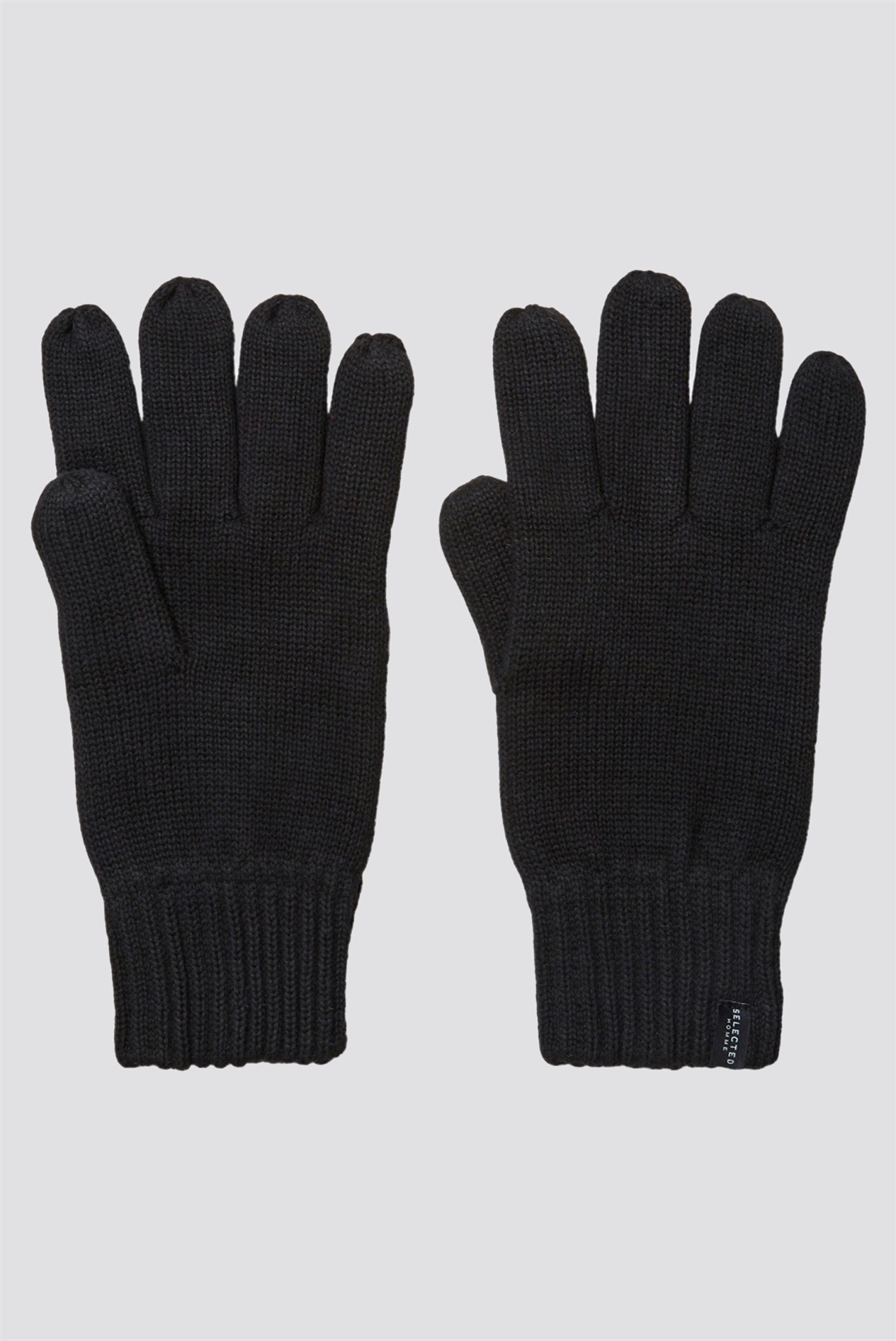 Selected Homme Black Cotton Gloves SuitDirect.co.uk