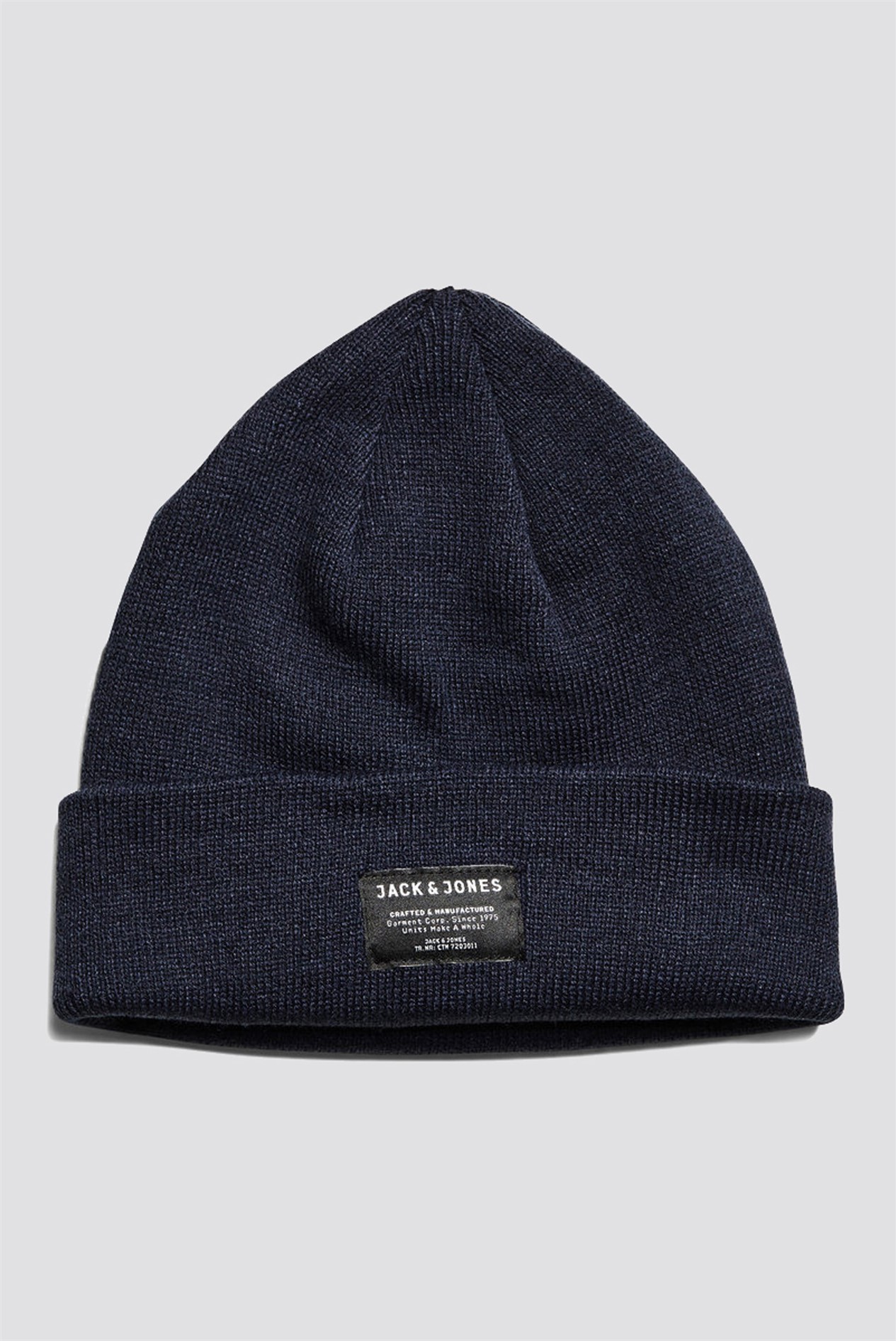Jack & Jones Men's Grey Beanie Hat SuitDirect.co.uk