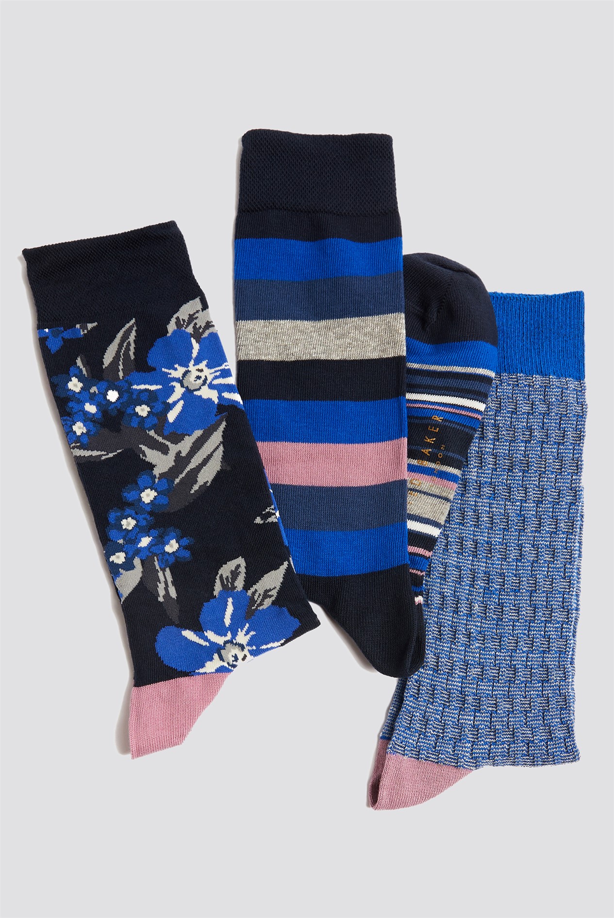 Ted Baker Men's Three Pack Assorted Socks Suit Direct
